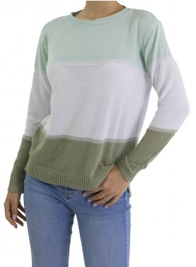 Maglia a righe girocollo